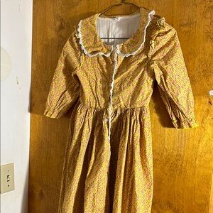 Floral Yellow Kids cottage Costume Dress